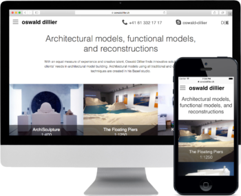 Oswald Dillier auf Desktop und Mobile