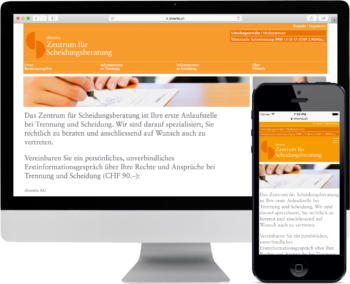 divortis.ch auf Desktop und Mobile