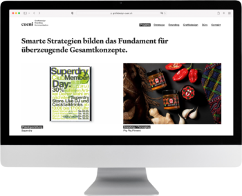 Website hwww.grafikdesign-cueni.ch