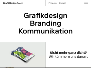 Grafikdesign Cueni