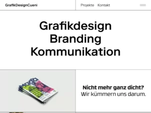 Grafikdesign Cueni